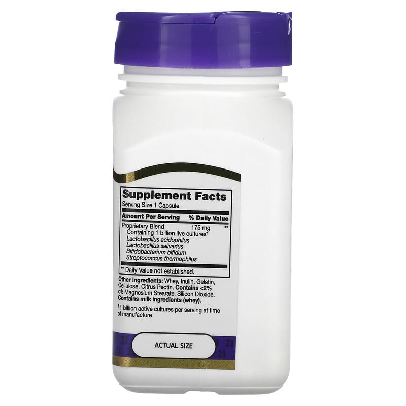 21st Century Acidophilus Probiotic Blend 100 Capsules 2 Thành phần vi chất của 21st Century Acidophilus Probiotic Blend 100 Capsules 740985213391