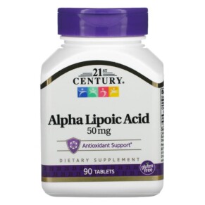 Thực phẩm chức năng 21st Century Alpha Lipoic Acid 50 mg 90 Tablets 740985216743