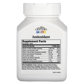 Thành phần vi chất của 21st Century Antioxidant 75 Tablets 740985226674