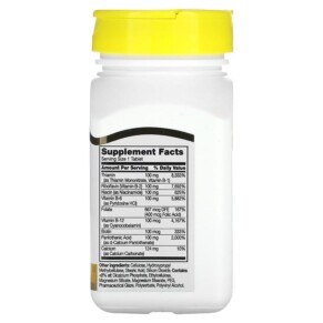 Thành phần vi chất của 21st Century B-100 Complex Prolonged Release 60 Tablets 740985222829