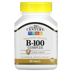 Thực phẩm chức năng 21st Century B-100 Complex Prolonged Release 60 Tablets 740985222829