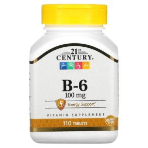 Thực phẩm chức năng 21st Century B-6 100 mg 110 Tablets 740985211960