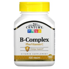 Thực phẩm chức năng 21st Century B-Complex Plus Vitamin C 100 Tablets 740985226681