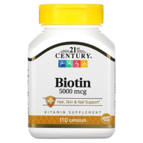 Thực phẩm chức năng 21st Century Biotin 5.000 mcg 110 Capsules 740985271162