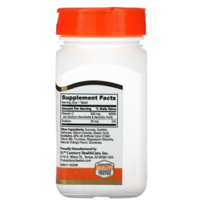 Thành phần vi chất của 21st Century Chewable C Orange Flavor 500 mg 110 Tablets 740985210246
