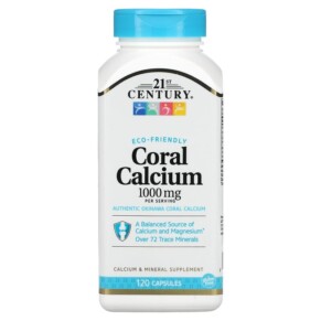 Thực phẩm chức năng 21st Century Coral Calcium 250 mg 120 Capsules 740985227770