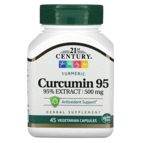 Thực phẩm chức năng 21st Century Curcumin 95 500 mg 45 Vegetarian Capsules 740985227572