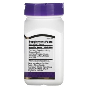 Thành phần vi chất của 21st Century Digestive Enzymes 60 Capsules 740985225561