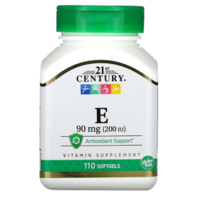 Thực phẩm chức năng 21st Century E 90 mg (200 IU) 110 Softgels 740985213025