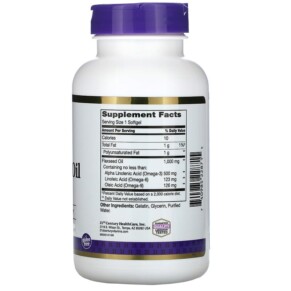 Thành phần vi chất của 21st Century Flaxseed Oil 1000 mg 120 Softgels 740985228715
