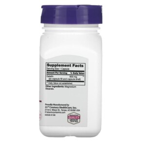 Thành phần vi chất của 21st Century Gelatin 600 mg 100 Capsules 740985226636