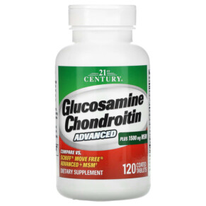 Thực phẩm chức năng 21st Century Glucosamine Chondroitin Advanced 120 Coated Tablets 740985272916