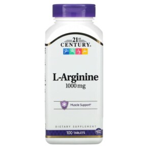 Thực phẩm chức năng 21st Century L-Arginine 1.000 mg 100 Tablets 740985270868