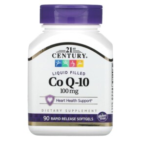 Thực phẩm chức năng 21st Century Liquid Filled CoQ-10 100 mg 90 Rapid Release Softgels 740985274132