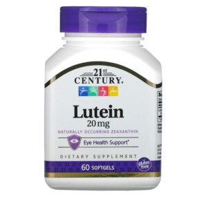 Thực phẩm chức năng 21st Century Lutein 20 mg 60 Softgels 740985270738