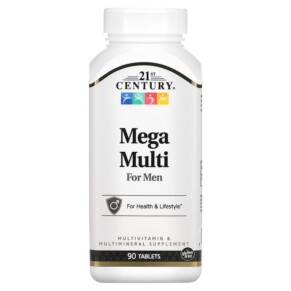 Thực phẩm chức năng 21st Century Mega Multi for Men Multivitamin & Multimineral 90 Tablets 740985226582