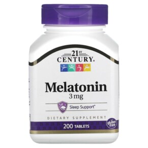 Thực phẩm chức năng 21st Century Melatonin 3 mg 200 Tablets 740985227213