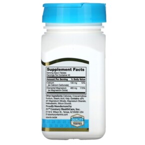Thành phần vi chất của 21st Century MgO-400 90 Tablets 740985270721