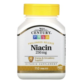 Thực phẩm chức năng 21st Century Niacin Prolonged Release 250 mg 110 Tablets 740985228494