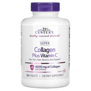 Thực phẩm chức năng 21st Century Super Collagen Plus Vitamin C 1.000 mg 180 Tablets 740985224243