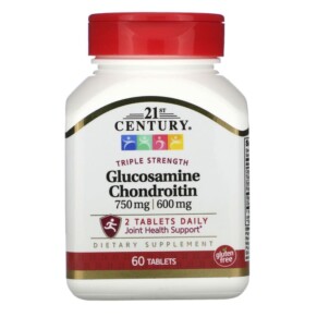 Thực phẩm chức năng 21st Century Triple Strength Glucosamine / Chondroitin 60 Tablets 740985224762