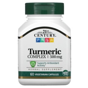 Thực phẩm chức năng 21st Century Turmeric Complex 500 mg 60 Vegetarian Capsules 740985278444