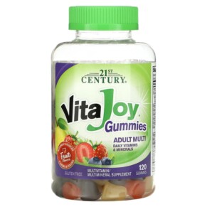 Thực phẩm chức năng 21st Century VitaJoy Gummies Adult Multivitamin Fruit Flavor 120 Gummies 740985276181