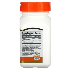 Thành phần vi chất của 21st Century Vitamin C 250 mg 110 Tablets 740985222942
