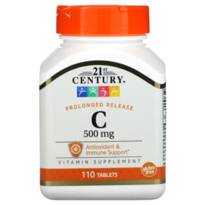Thực phẩm chức năng 21st Century Vitamin C Prolonged Release 500 mg 110 Tablets 740985211908