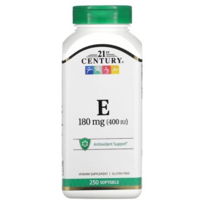 Thực phẩm chức năng 21st Century Vitamin E 180 mg (400 IU) 250 Softgels 740985227305
