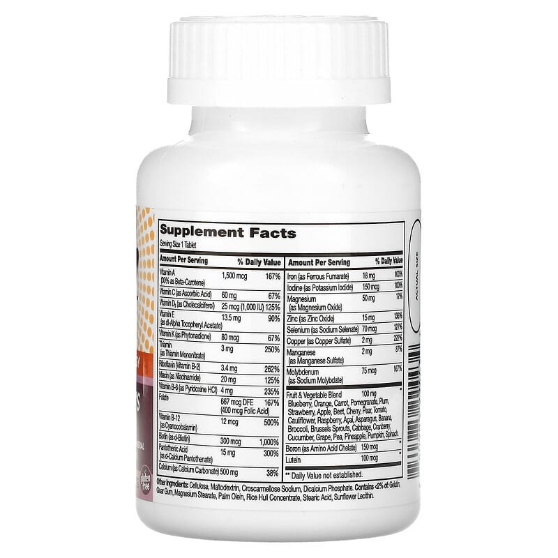 21st Century Wellify! Women's Energy Multivitamin Multimineral 65 Tablets 2 Thành phần vi chất của 21st Century Wellify! Women's Energy Multivitamin Multimineral 65 Tablets 740985224434