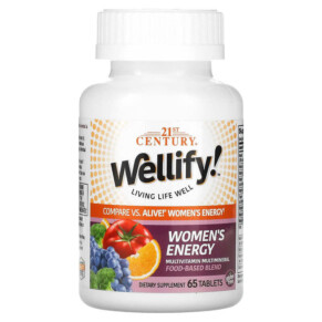 Thực phẩm chức năng 21st Century Wellify! Women's Energy Multivitamin Multimineral 65 Tablets 740985224434