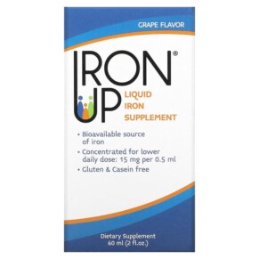 Thực phẩm chức năng A.C. Grace Company Iron Up Liquid Iron Supplement Grape 2 fl oz (60 ml) 855212044102