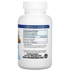 Thành phần vi chất của Absolute Nutrition Absolutely Full Appetite Suppressant 60 Capsules 708235089219