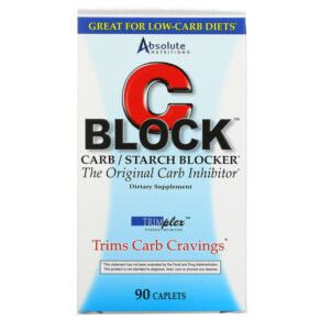 Thực phẩm chức năng Absolute Nutrition CBlock Carb/Starch Blocker 90 Caplets 708235088465