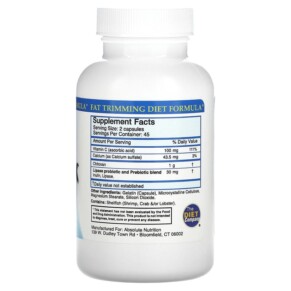 Thành phần vi chất của Absolute Nutrition FBlock Fat Absorber Original Formula 90 Capsules 708235088533