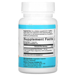 Thành phần vi chất của Advance Physician Formulas Inc. LJ 100 25 mg 60 Vegetable Capsules 896996000359