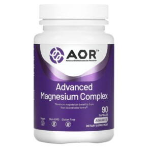 Thực phẩm chức năng Advanced Orthomolecular Research AOR Advanced Magnesium Complex 90 Capsules 624917083330