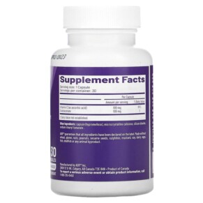 Thành phần vi chất của Advanced Orthomolecular Research AOR BenaGene 30 Capsules 624917081381