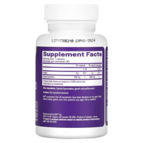 Thành phần vi chất của Advanced Orthomolecular Research AOR Lactoferrin-250 60 Capsules 624917081107