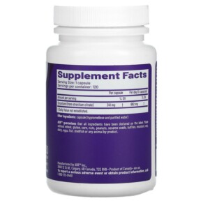 Thành phần vi chất của Advanced Orthomolecular Research AOR Strontium Support II 120 Capsules 624917082043