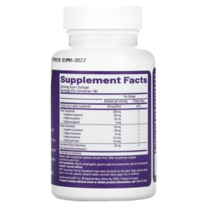 Thành phần vi chất của Advanced Orthomolecular Research AOR Total E 60 Softgels 624917083095