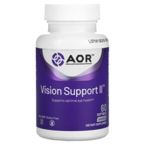 Thực phẩm chức năng Advanced Orthomolecular Research AOR Vision Support II 60 Softgels 624917081770