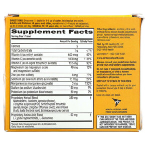 Thành phần vi chất của AirBorne Immune Support Supplement Very Berry 3 Tubes 10 Effervescent Tablets Each 647865963790