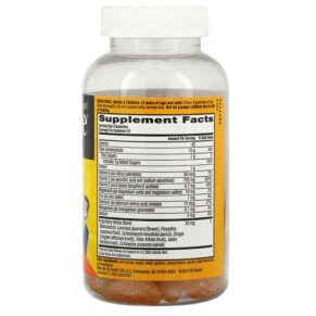 Thành phần vi chất của AirBorne Original Immune Support Supplement Zesty Orange 63 Gummies 647865963394