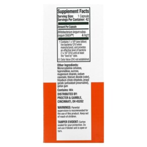 Thành phần vi chất của Align Probiotics 24/7 Digestive Support Probiotic Supplement 42 Capsules 037000294177