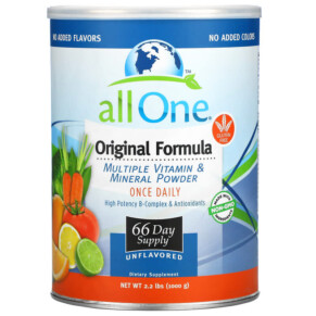 Thực phẩm chức năng All One Nutritech Original Formula Multiple Vitamin & Mineral Powder Unflavored 2.2 lbs (1.000 g) 052534300019