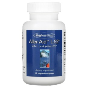 Thực phẩm chức năng Allergy Research Group Aller-Aid L-92 with L. Acidophilus L-92 60 Vegetarian Capsules 713947769106