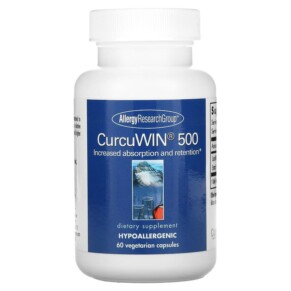 Thực phẩm chức năng Allergy Research Group CurcuWin 500 60 Vegetarian Capsules 713947772908