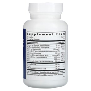 Thành phần vi chất của Allergy Research Group Super Vitamin B Complex 120 Vegetarian Capsules 713947703407